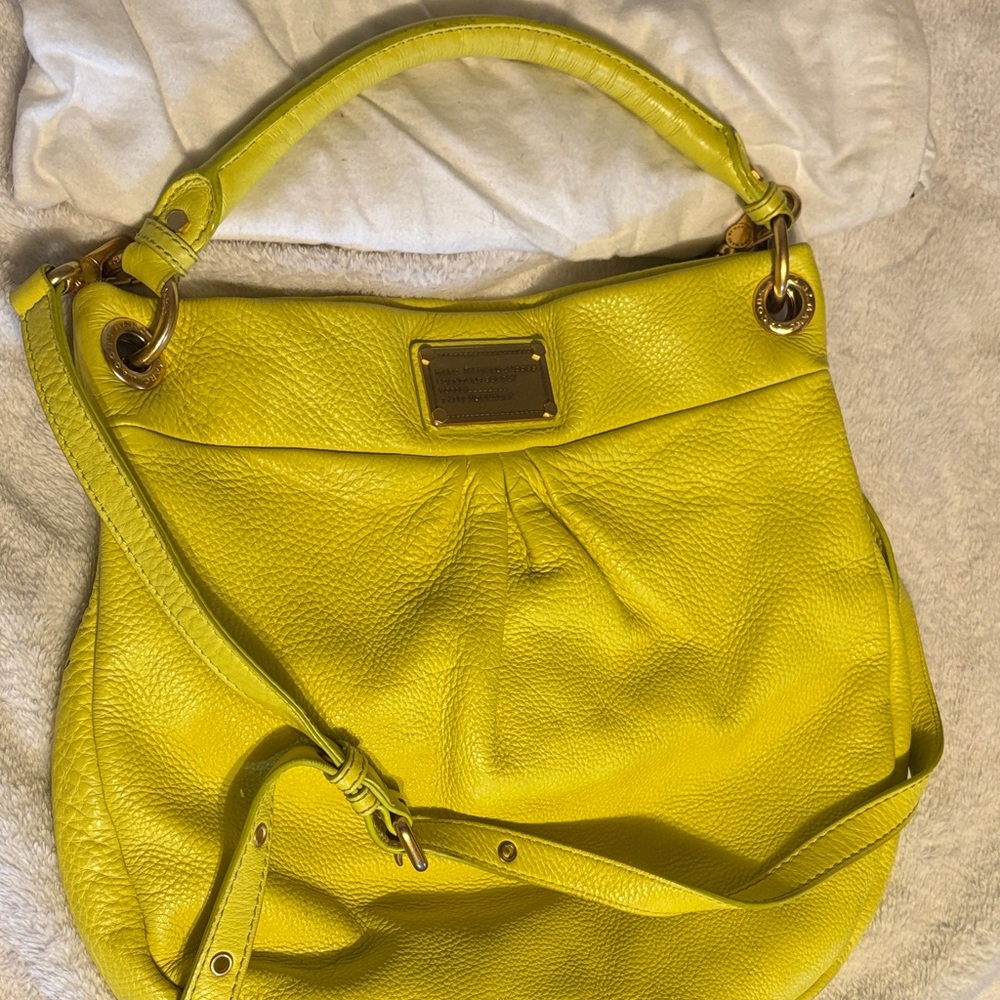 Marc Jacobs Vibrant Yellow Hobo Bag